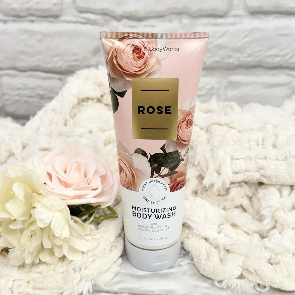 Bath & Body Works Rose Moisturizing Body Wash 10oz With Shea & Coco Butter NEW